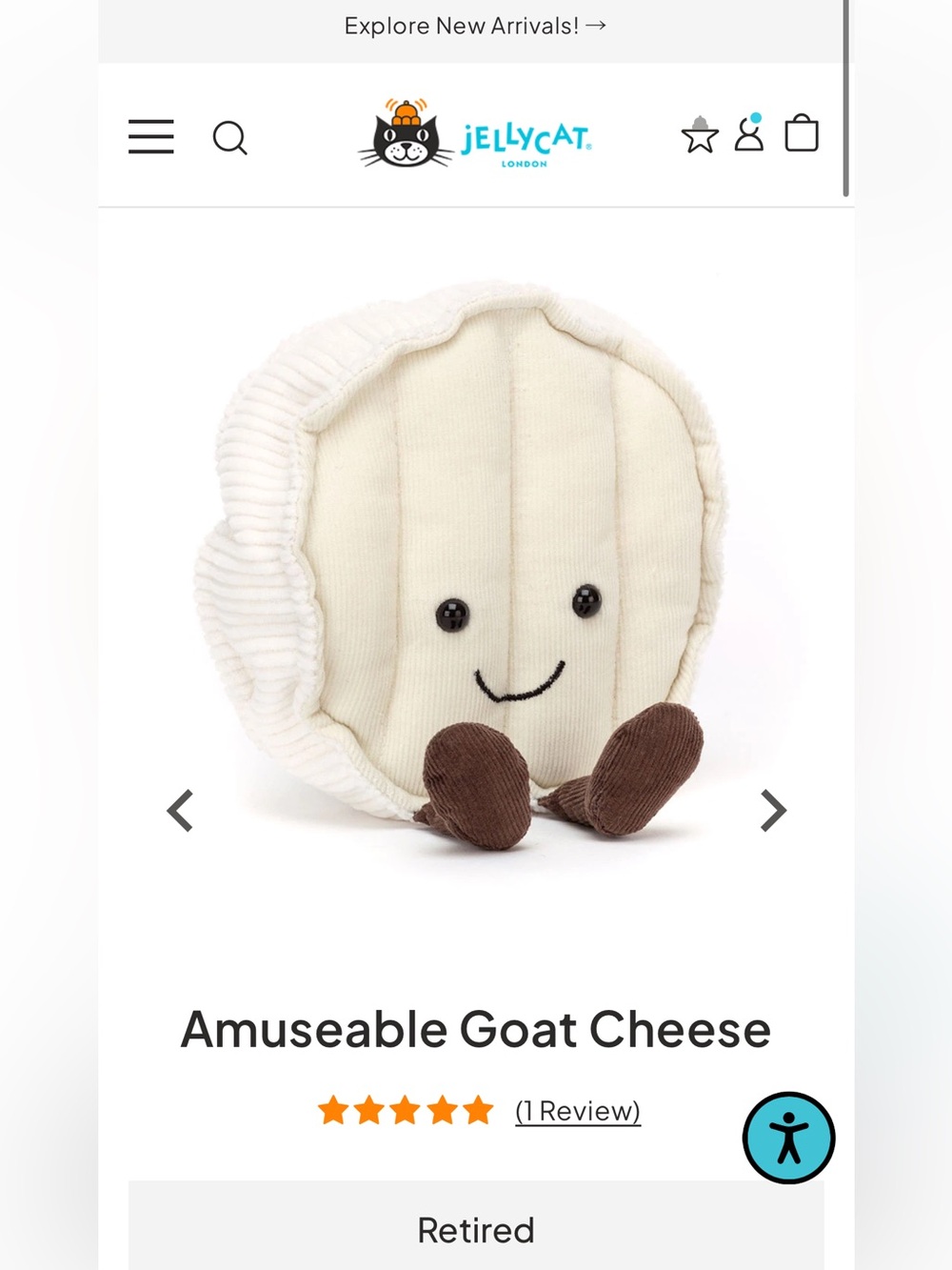 Jellycat Goat Cheese